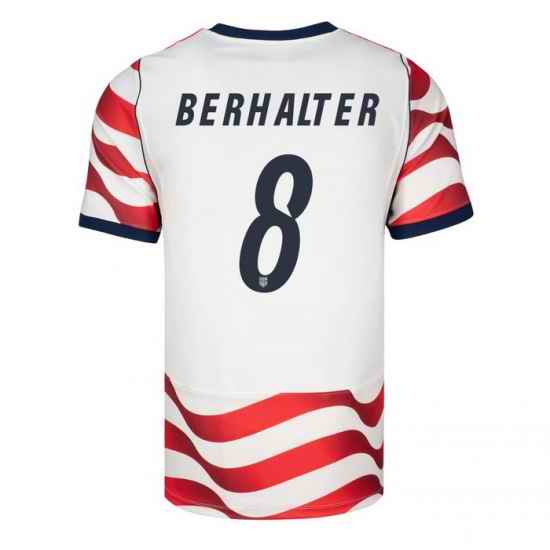 USA 2026 FIFA World Cup Soccer White Jersey Set ( Have Shorts ) Sebastian Berhalter #8